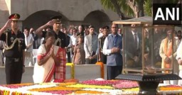 Gandhi Jayanti: President Droupadi Murmu pays homage to Mahatma Gandhi at Rajghat